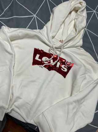 Sudadera Levi's Mujer Roja y Blanca