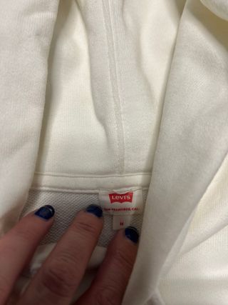 Sudadera Levi's Mujer Roja y Blanca