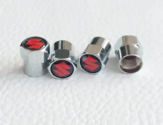 Suzuki 4 Tapones de Neumáticos para Moto Coche