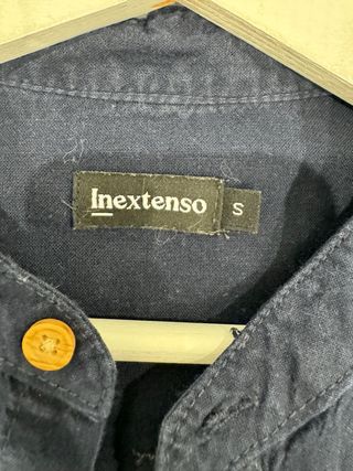 Camisa azul manga larga