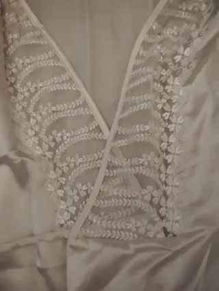 Camisón de novia con encaje