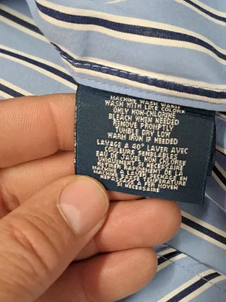 Camisa Polo Ralph Lauren Mujer Rayas Azul