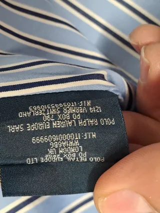 Camisa Polo Ralph Lauren Mujer Rayas Azul