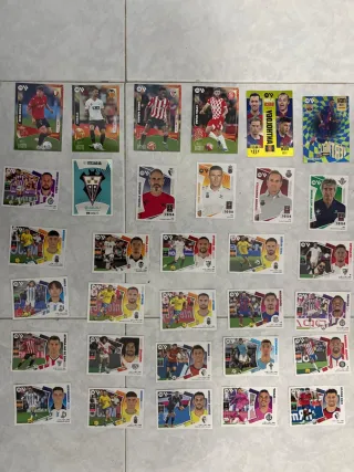 Cromos de fútbol coleccionables