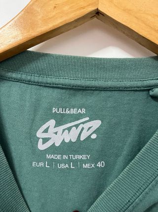 Camiseta verde hombre con diseño