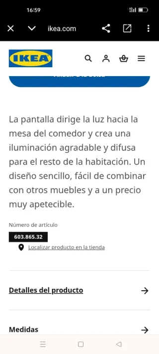 Lámpara colgante IKEA MELODI blanca