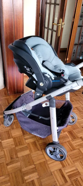 Pack cochecito Uppababy Cruz Trío Verde Grisáceo