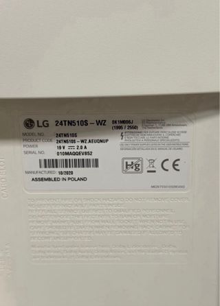 TV LG Blanca 24 pulgadas