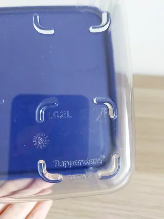 Caixa retangular transparente Tupperware