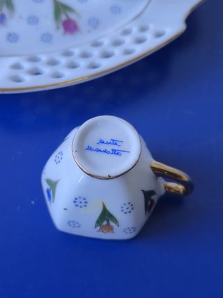 Set Vintage di Mini Porcellane firmato M. Marzotto