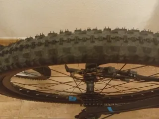 Bicicleta Rockrider Negra y Azul