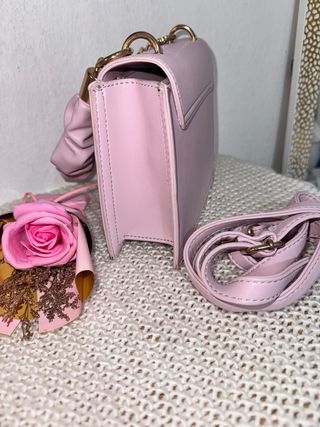 Bolso rosa pastel Bijou Brigitte asa fruncida