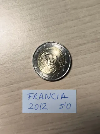 Lote 8 Monedas Italia, Francia y Finlandia