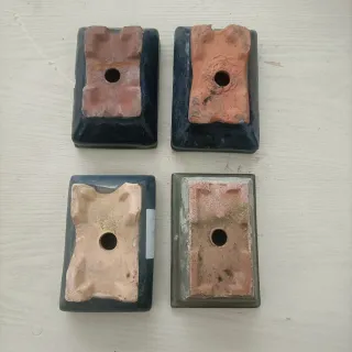 Set 4 Vasi Bonsai Rettangolari 14cm