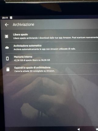 Tablet Amazon Fire Nera