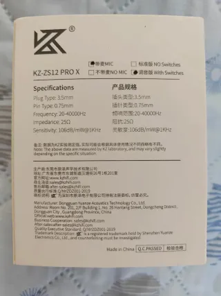 Auricolari KZ ZS12 PRO X