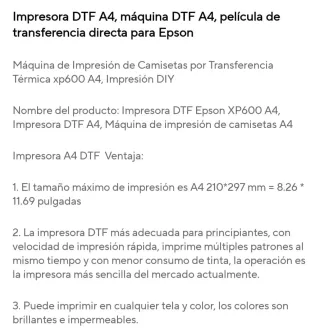 Impresora DTF