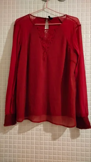 Blusa Vero Moda Roja Talla M