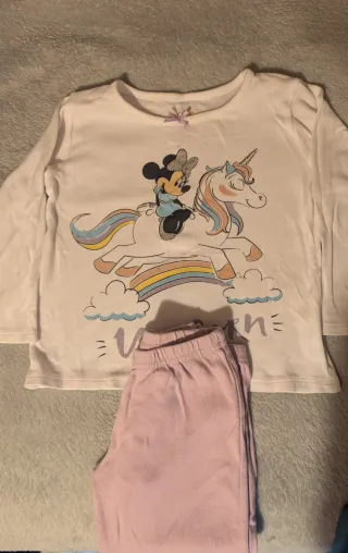 Pijama Disney Minnie Unicornio Arcoíris