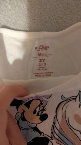 Pijama Disney Minnie Unicornio Arcoíris