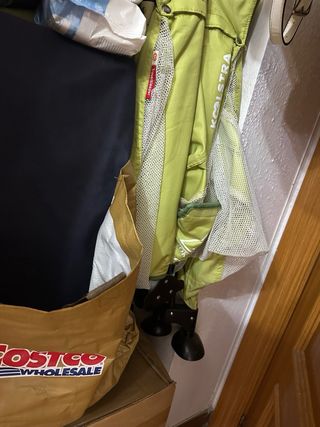 Cuna de viaje plegable verde