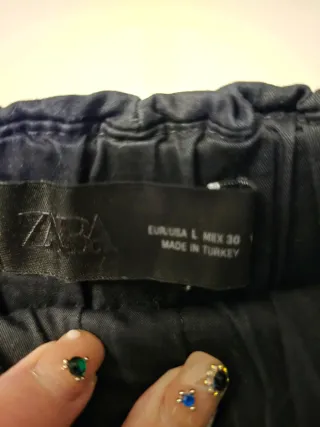 Pantalón culotte Zara negro