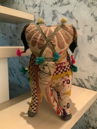 Elefante stoffa stile Anglo Raj. Anni ‘50 del ‘900