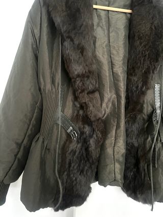 LOTE DOS ANORAKS, regalo el plateado, verde-pelo