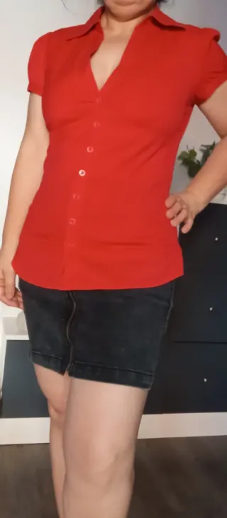 Camisa de verano roja