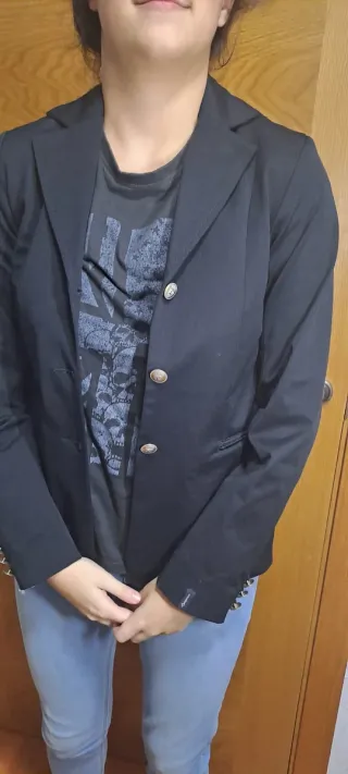 Chaqueta Equitación Competición Negra