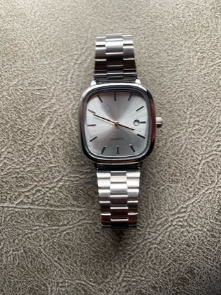 Reloj Quartz Plata Estilo Old Money