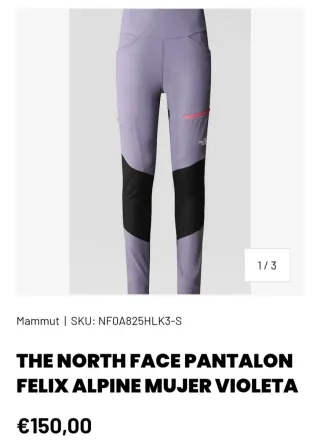 Pantalones The North Face Morado y Negro
