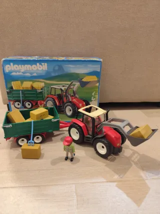 Playmobil Tractor y Remolque 4496