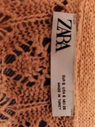 Chaqueta Zara calada salmón Talla Única
