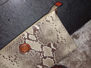 Pochette Rocco Barocco Beige/Marrone Pitonata