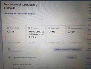 Portátil HP Plata y Negro