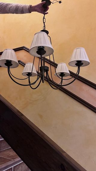 Lámpara de techo forja