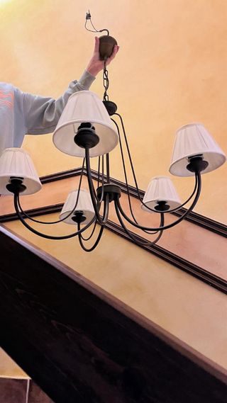 Lámpara de techo forja