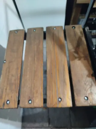 Barbacoa artesanal metal y madera