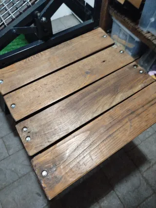 Barbacoa artesanal metal y madera