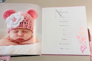 Libro album I miei primi passi nella vita Fiocco