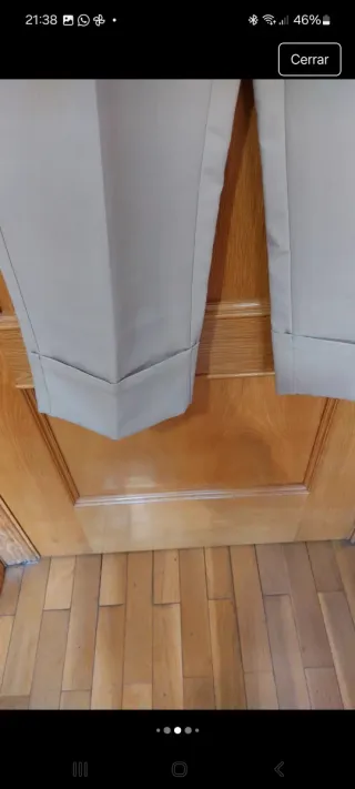 Pantalón Zara beige mujer