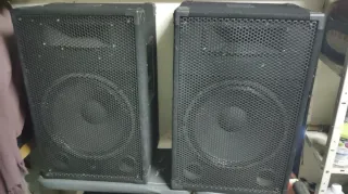 2 Bafles Pasivos Negros 15 calibre y suenan super