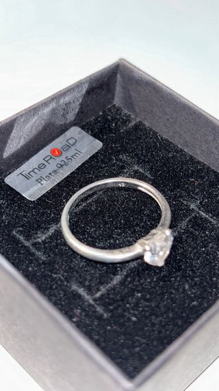 Anillo Time Road Corazón Plata 925