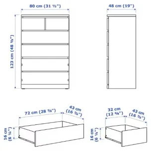 Cómoda IKEA Malm Blanca