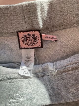 Elegante chandal Juicy Couture terciopelo gris