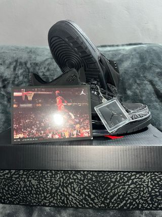 Jordan 3 Black – Nuevas – Talla 41 – Con caja