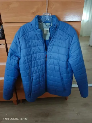 Chaquetón acolchado azul Talla S. Caballero