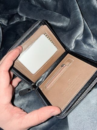 Cartera Bifold con Cremallera