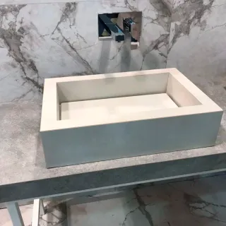 Lavamanos de porcelánico a medida